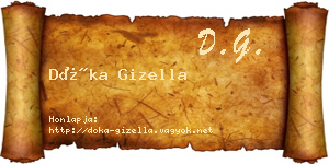 Dóka Gizella névjegykártya